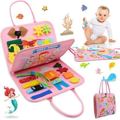 True Bub™ Busy Board Montessori Toys for Children Sensory Preshcool Early Education Learning Fine Motor Skills