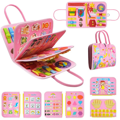 True Bub™ Busy Board Montessori Toys for Children Sensory Preshcool Early Education Learning Fine Motor Skills