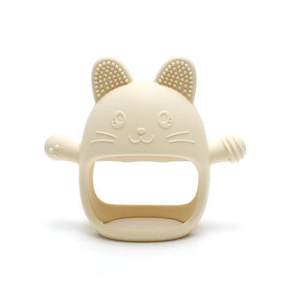 True Bub™ Kitty Soothing Glove - BPA Free Baby Grip Teething Mitten Toy