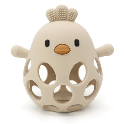 True Bub™ Chicky Pal - BPA Free Silicone Teething Toys Easy to Hold