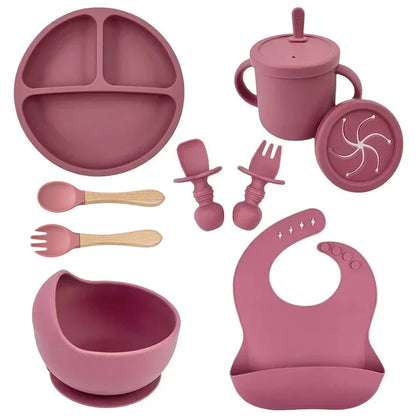 True Bub™ Starting Steading - BPA Free Silicone Baby Cutlery Set For Feeding, Baby Led Weaning and  Solids 9pcs