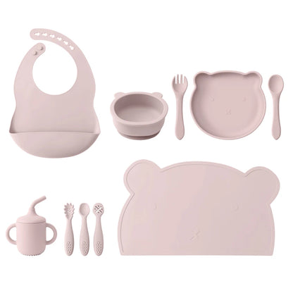 True Bub™ Starting Steading - BPA Free Silicone Baby Cutlery Set For Feeding, Baby Led Weaning Solids Miffy Bowl 10pcs