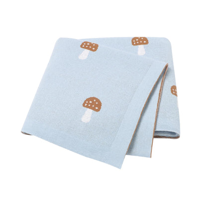True Bub™ Assorted Knitted Animal Designs - Cotton Baby Blankets Newborn Swaddle Wrap Covers for Stroller & Bedding 100x80cm