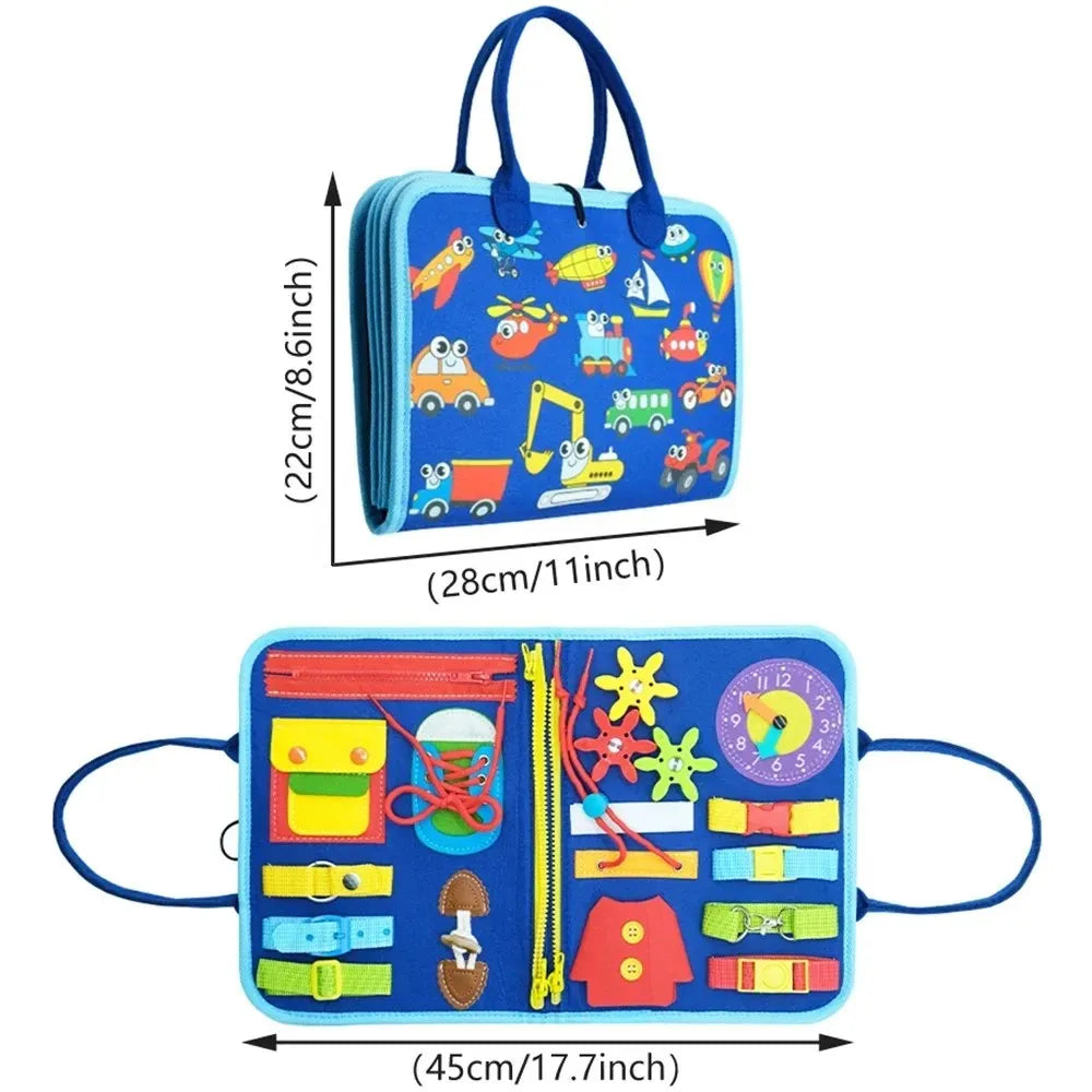 True Bub™ Busy Board Montessori Toys for Children Sensory Preshcool Early Education Learning Fine Motor Skills