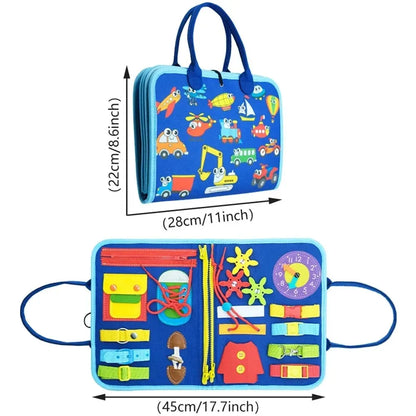 True Bub™ Busy Board Montessori Toys for Children Sensory Preshcool Early Education Learning Fine Motor Skills