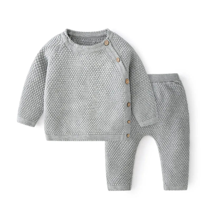 Nala Cotton Baby Infant Knitted Sweater and Pants Sets