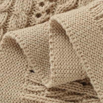 True Bub™ Warm Knitted Baby Blankets Newborn Unisex Stroller Crib Swaddle Wrap Blanket 90x70cm