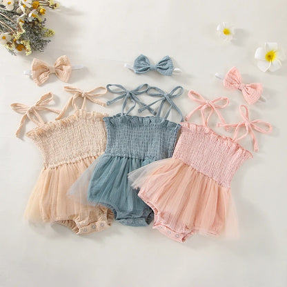 True Bub™ Princess Tulle Dress Infant Girls With Headband Set