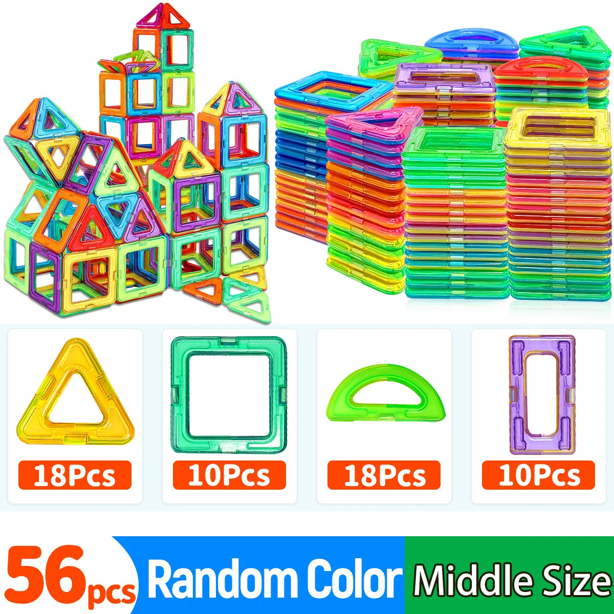 True Bub™ Magnetic STEM Educational Building Blocks DIY Magnets Construction Learning Toys
