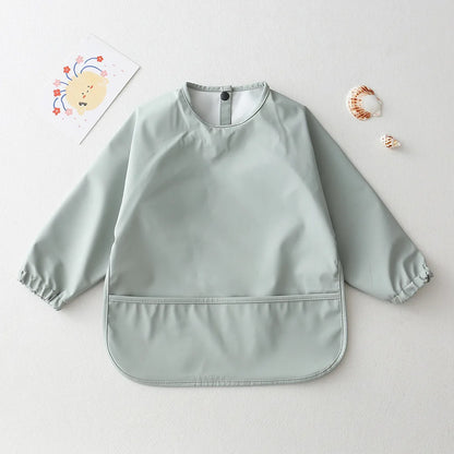True Bub™ Baby Long Sleeve Waterproof Bib Art Smock Feeding Apron for Kids Toddler