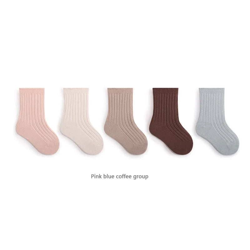 True Bub™ Breathable Cotton Baby Socks 5 Pairs Set