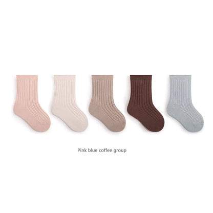 True Bub™ Breathable Cotton Baby Socks 5 Pairs Set