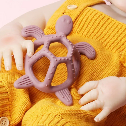 True Bub™ Teether Turtle - Baby Food Grade Silicone Toy