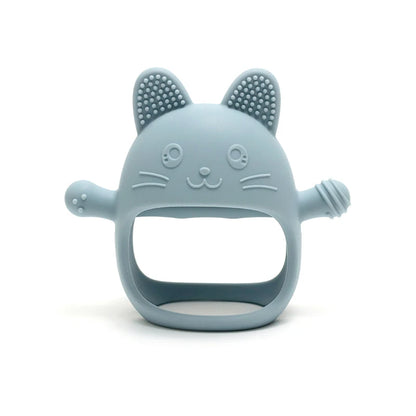 True Bub™ Kitty Soothing Glove - BPA Free Baby Grip Teething Mitten Toy