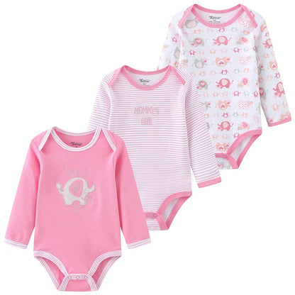 True Bub™ Baby Essentials Cotton Long Sleeve Bodysuit 3 Pcs Set 0-12M