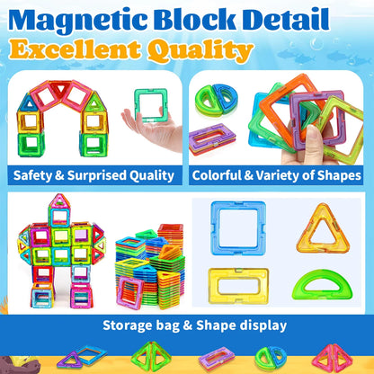 True Bub™ Magnetic STEM Educational Building Blocks DIY Magnets Construction Learning Toys