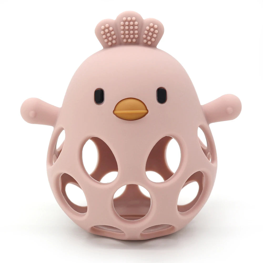 True Bub™ Chicky Pal - BPA Free Silicone Teething Toys Easy to Hold