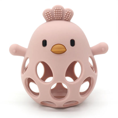 True Bub™ Chicky Pal - BPA Free Silicone Teething Toys Easy to Hold