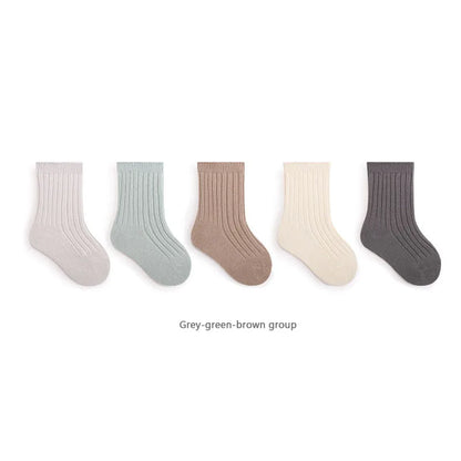 True Bub™ Breathable Cotton Baby Socks 5 Pairs Set