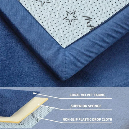 True Bub™ Tatami Velvet Fleece Rug – Luxury Thick, Warm, Anti-Slip Play Mat 3cm Thick