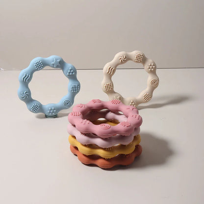 True Bub™ Food Grade BPA Free Baby Gum Soothing Teething Rings