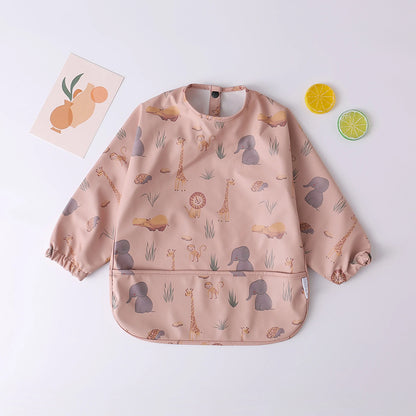 True Bub™ Baby Long Sleeve Waterproof Bib Art Smock Feeding Apron for Kids Toddler