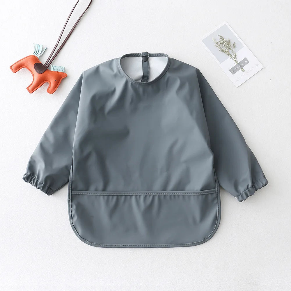 True Bub™ Baby Long Sleeve Waterproof Bib Art Smock Feeding Apron for Kids Toddler