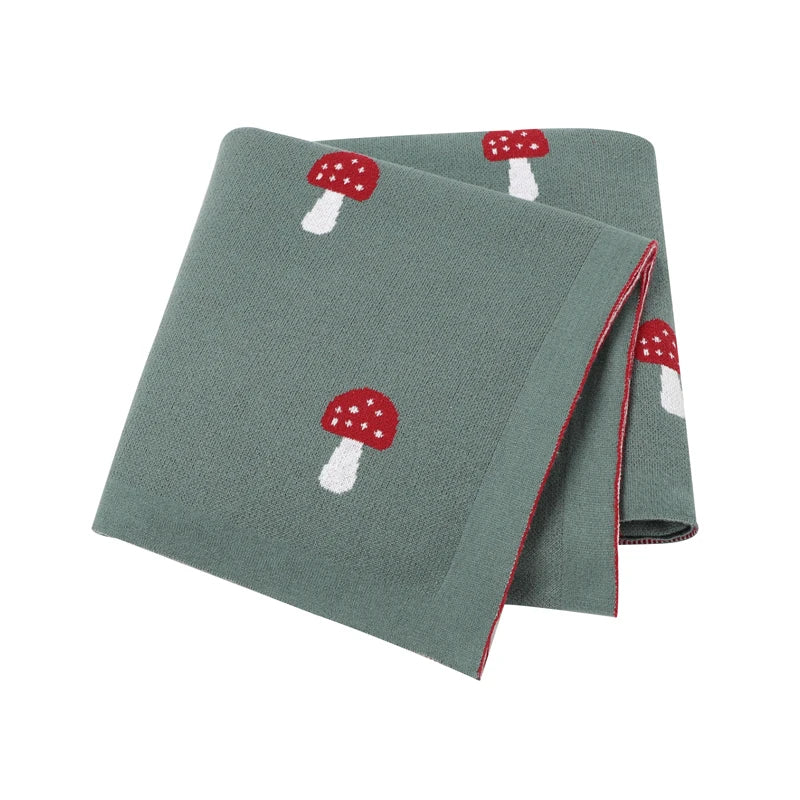 True Bub™ Assorted Knitted Animal Designs - Cotton Baby Blankets Newborn Swaddle Wrap Covers for Stroller & Bedding 100x80cm
