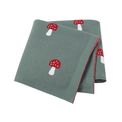 True Bub™ Assorted Knitted Animal Designs - Cotton Baby Blankets Newborn Swaddle Wrap Covers for Stroller & Bedding 100x80cm