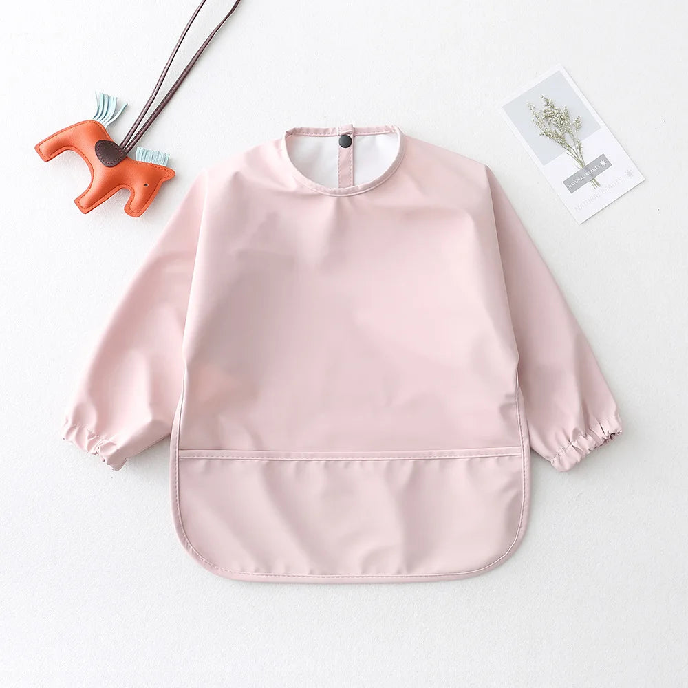 True Bub™ Baby Long Sleeve Waterproof Bib Art Smock Feeding Apron for Kids Toddler
