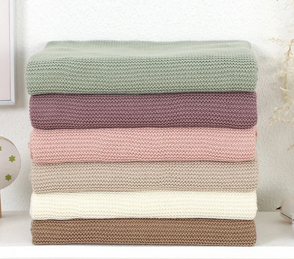 True Bub™ All Seasons Baby Blankets Multi Purpose Cotton Newborn Swaddle Wrap 100x80cm