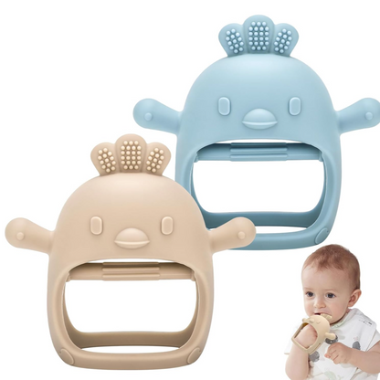 True Bub™ Twin Pack Birdy Soothing Glove - BPA Free Baby Grip Teething Mitten Toy