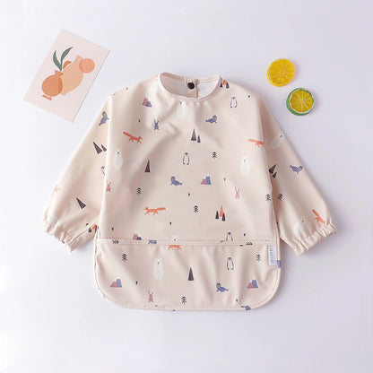 True Bub™ Baby Long Sleeve Waterproof Bib Art Smock Feeding Apron for Kids Toddler