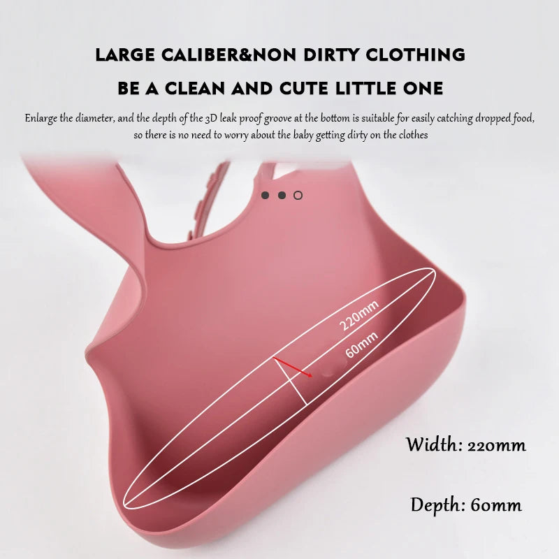 True Bub™ Starting Solids - Baby PBA Free Silicone Adjustable Bib Waterproof