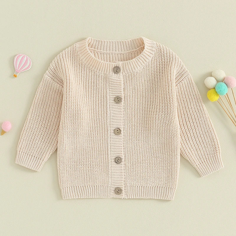True Bub™ Baby Girls Knit Cardigan Sweater Cute Long Sleeve 0-18M