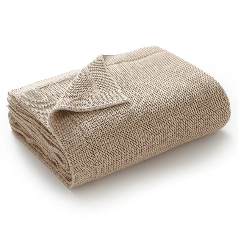 True Bub™ All Seasons Baby Blankets Multi Purpose Cotton Newborn Swaddle Wrap 100x80cm