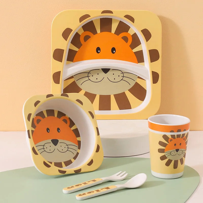 True Bub™ Aeko Baby - Natural Bamboo Toddler Feeding Set