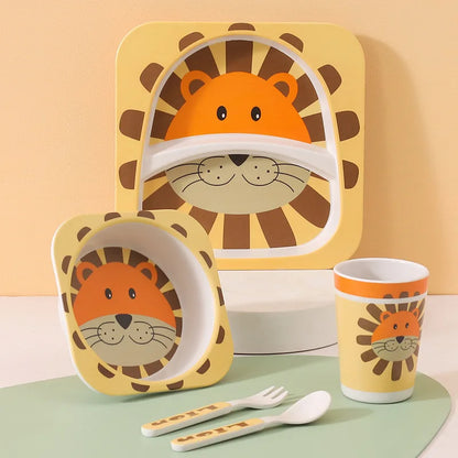 True Bub™ Aeko Baby - Natural Bamboo Toddler Feeding Set