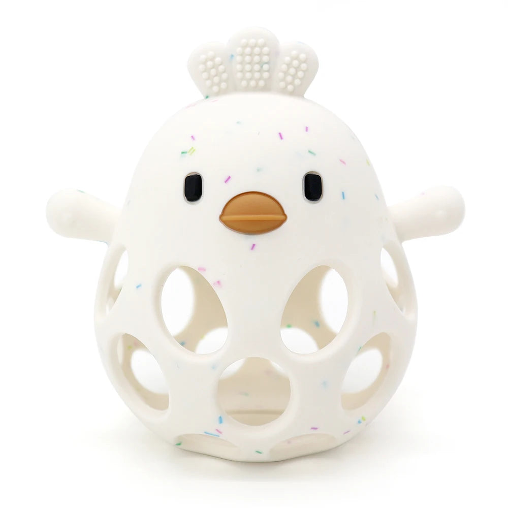 True Bub™ Chicky Pal - BPA Free Silicone Teething Toys Easy to Hold
