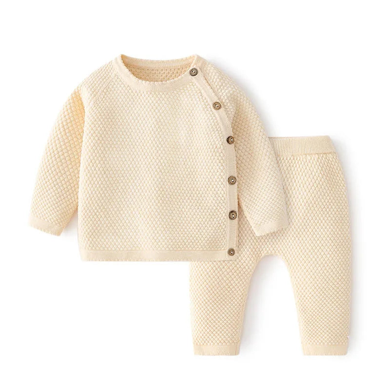 Nala Cotton Baby Infant Knitted Sweater and Pants Sets