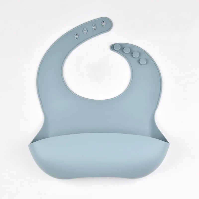 True Bub™ Starting Solids - Baby PBA Free Silicone Adjustable Bib Waterproof