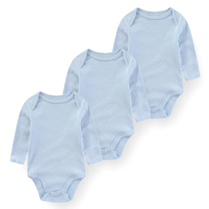 True Bub™ Baby Essentials Cotton Long Sleeve Bodysuit 3 Pcs Set 0-12M