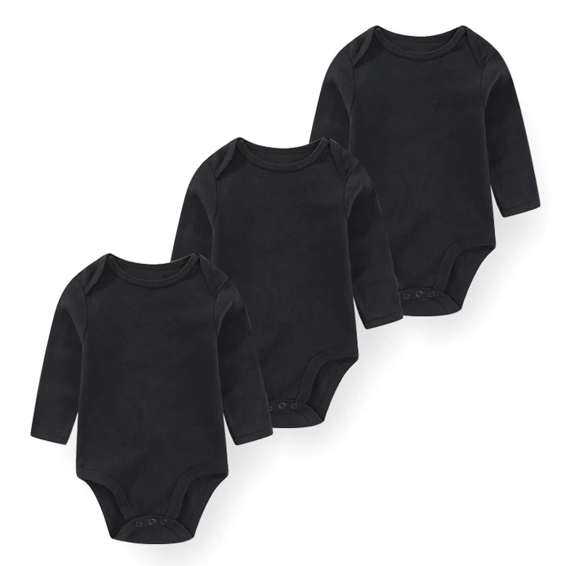 True Bub™ Baby Essentials Cotton Long Sleeve Bodysuit 3 Pcs Set 0-12M