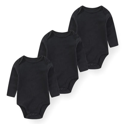 True Bub™ Baby Essentials Cotton Long Sleeve Bodysuit 3 Pcs Set 0-12M