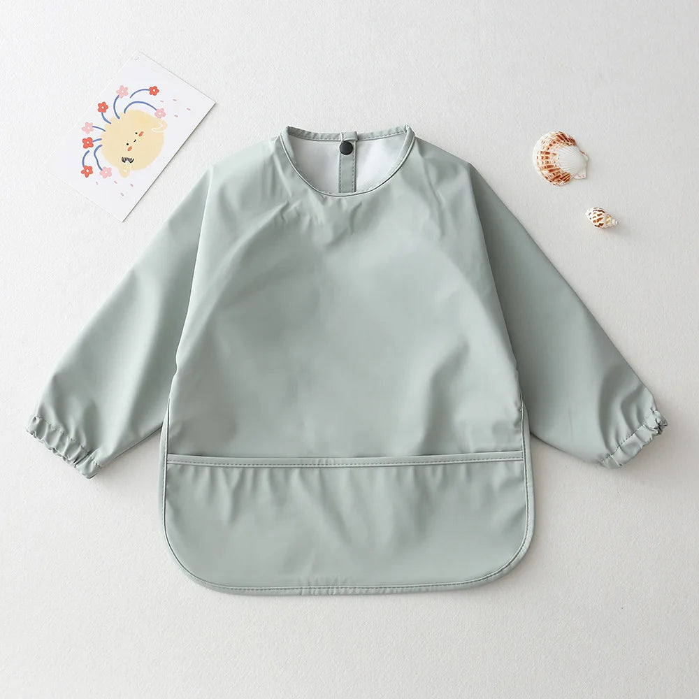True Bub™ Baby Long Sleeve Waterproof Bib Art Smock Feeding Apron for Kids Toddler