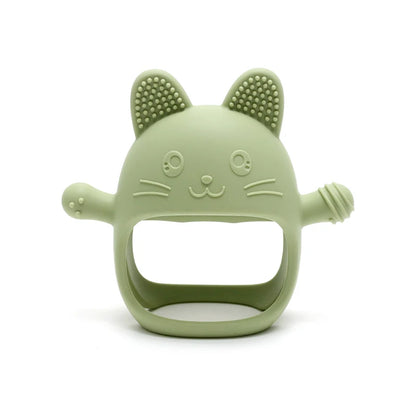 True Bub™ Kitty Soothing Glove - BPA Free Baby Grip Teething Mitten Toy
