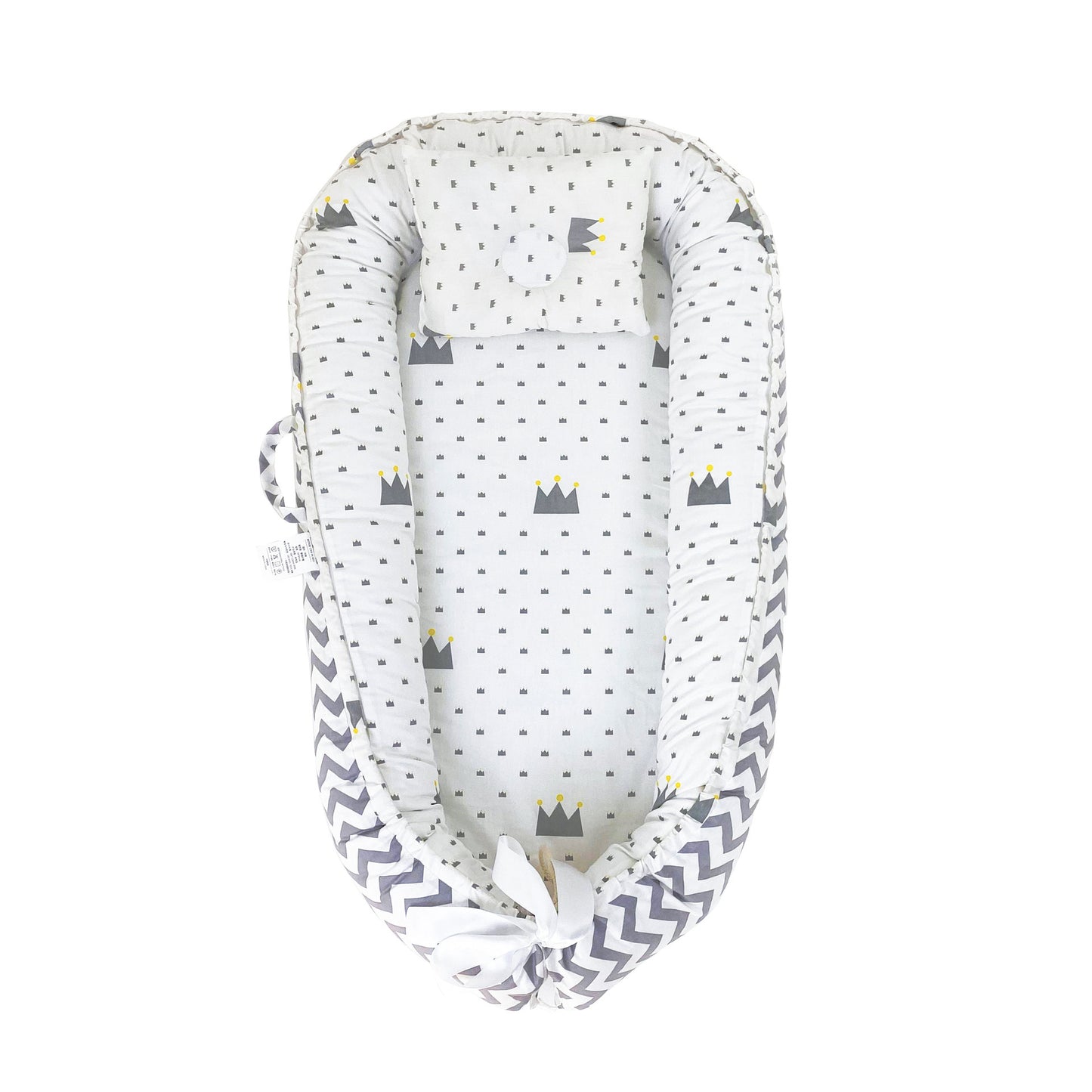 True Bub™ Baby Lounger - Pure Cotton Baby Portable Nest