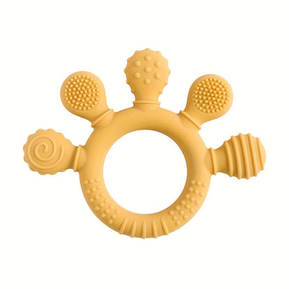 Teether Fiver - Baby Food Grade Silicone Toy