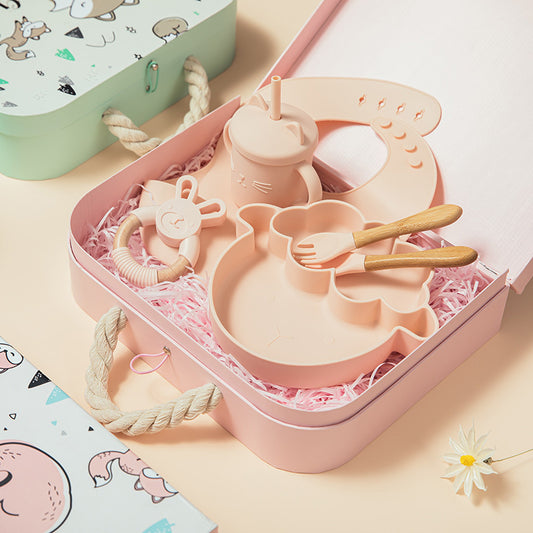 Bravo Baby - Silicone Tableware Gift Set with Storage Box