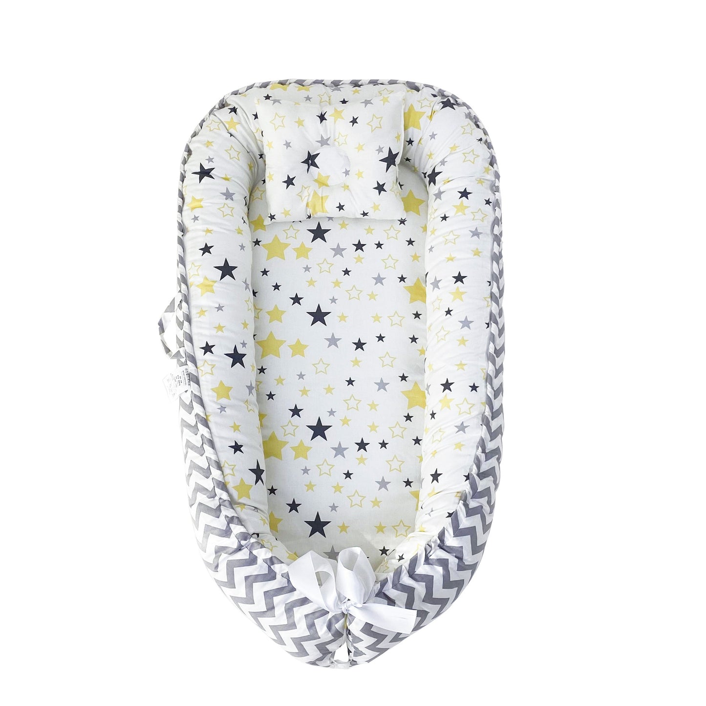 True Bub™ Baby Lounger - Pure Cotton Baby Portable Nest